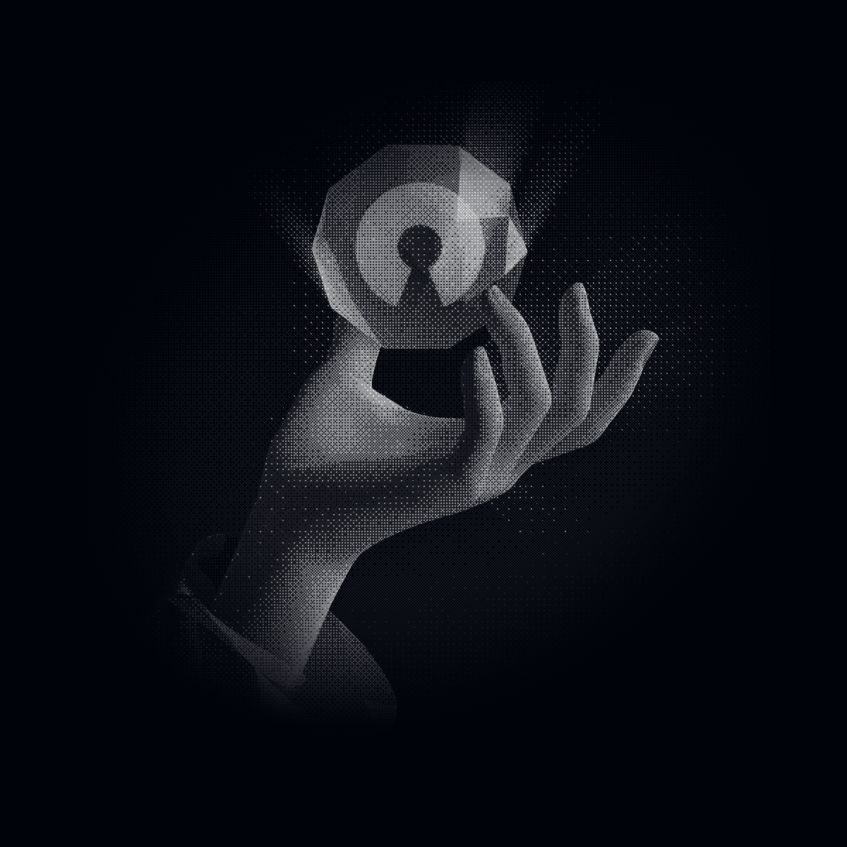 Hands holding up the open-source Arrow logomark
